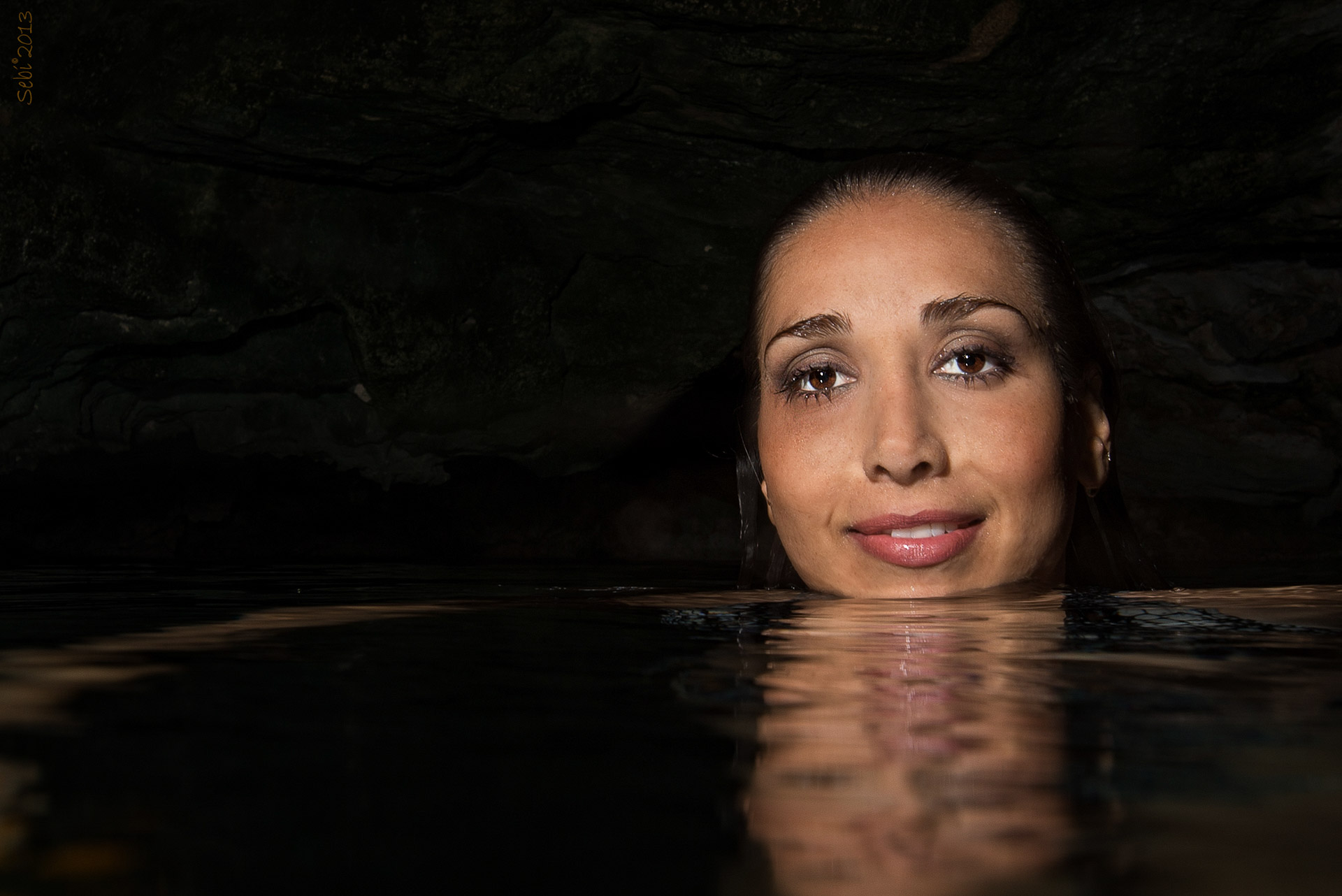 Underwater model in Mexico