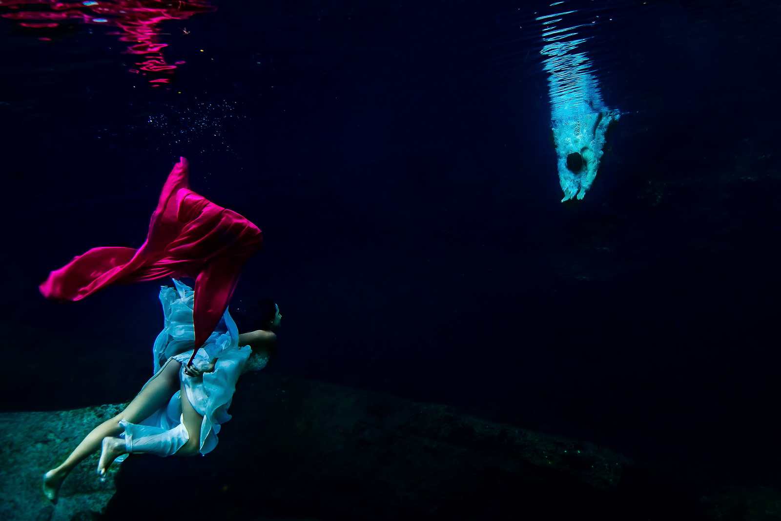 Underwater Post Wedding Photos