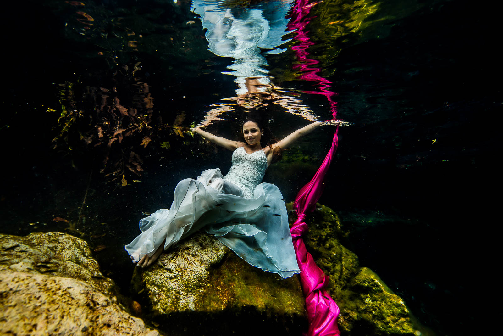 Underwater Post Wedding Photos