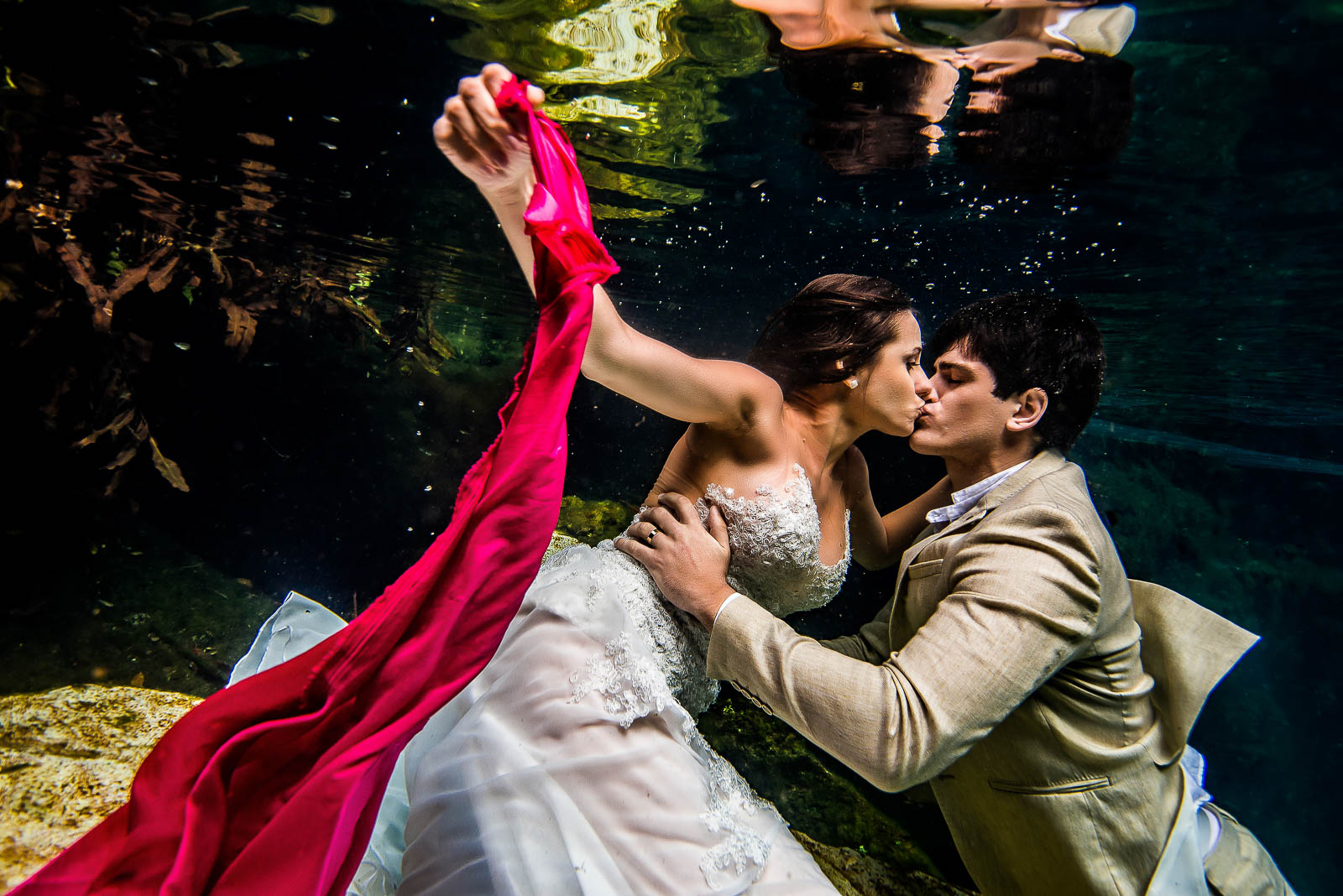 Underwater Post Wedding Photos