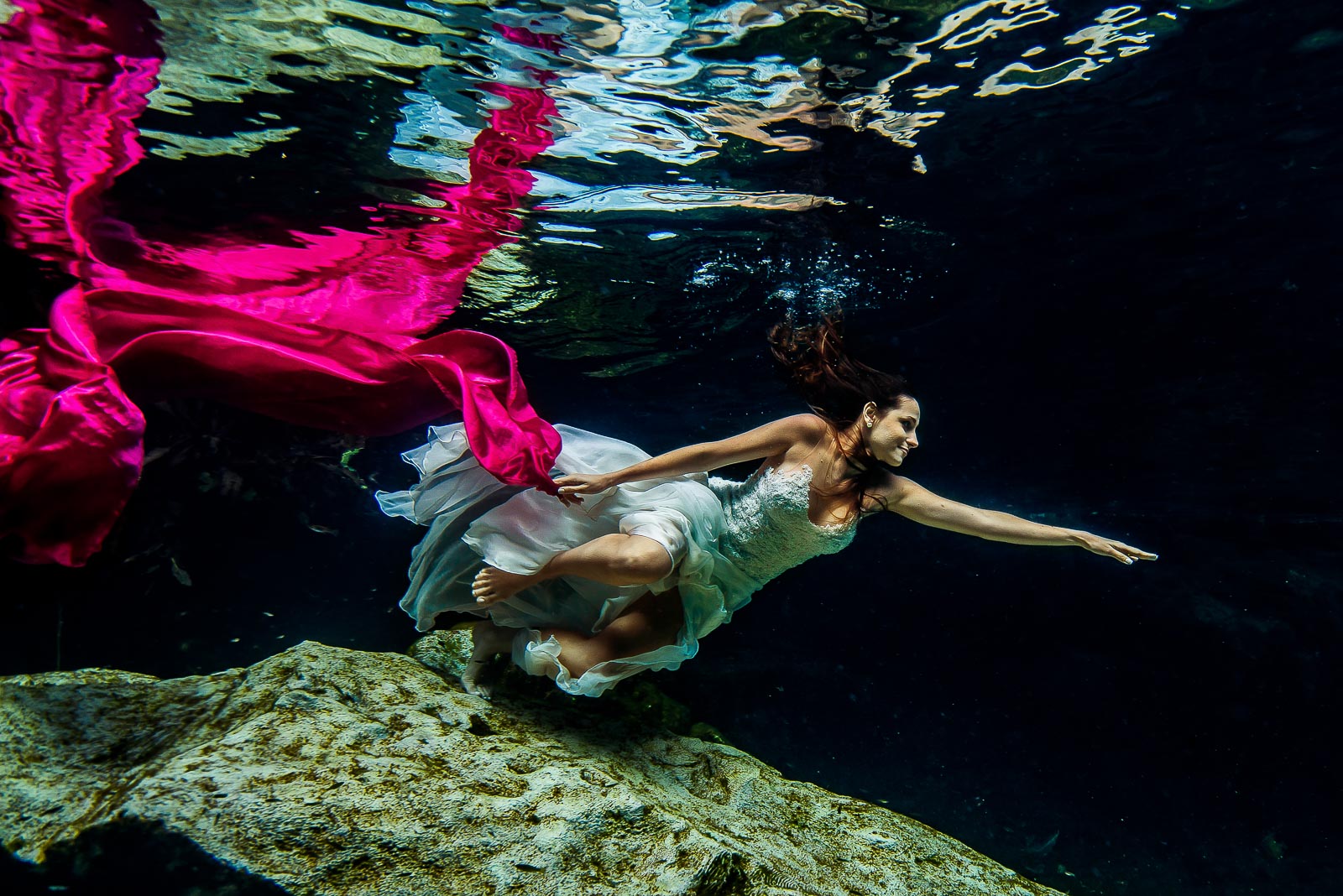 Underwater Post Wedding Photos