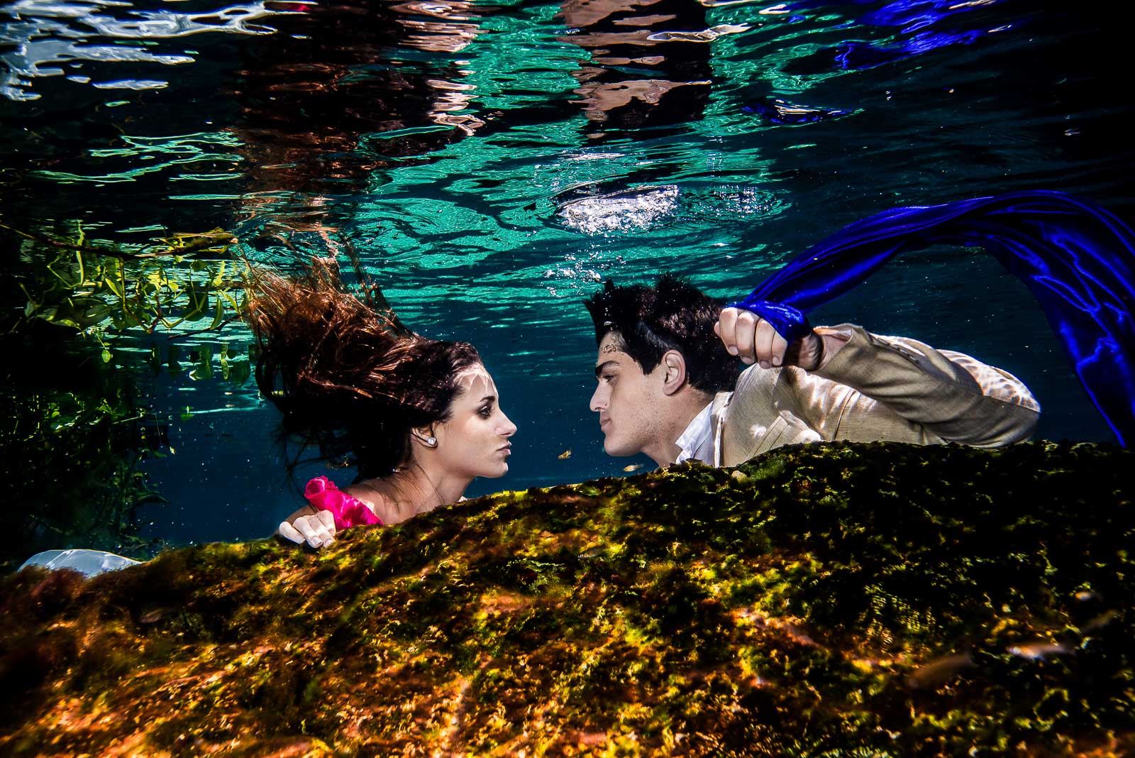 Underwater Post Wedding Photos