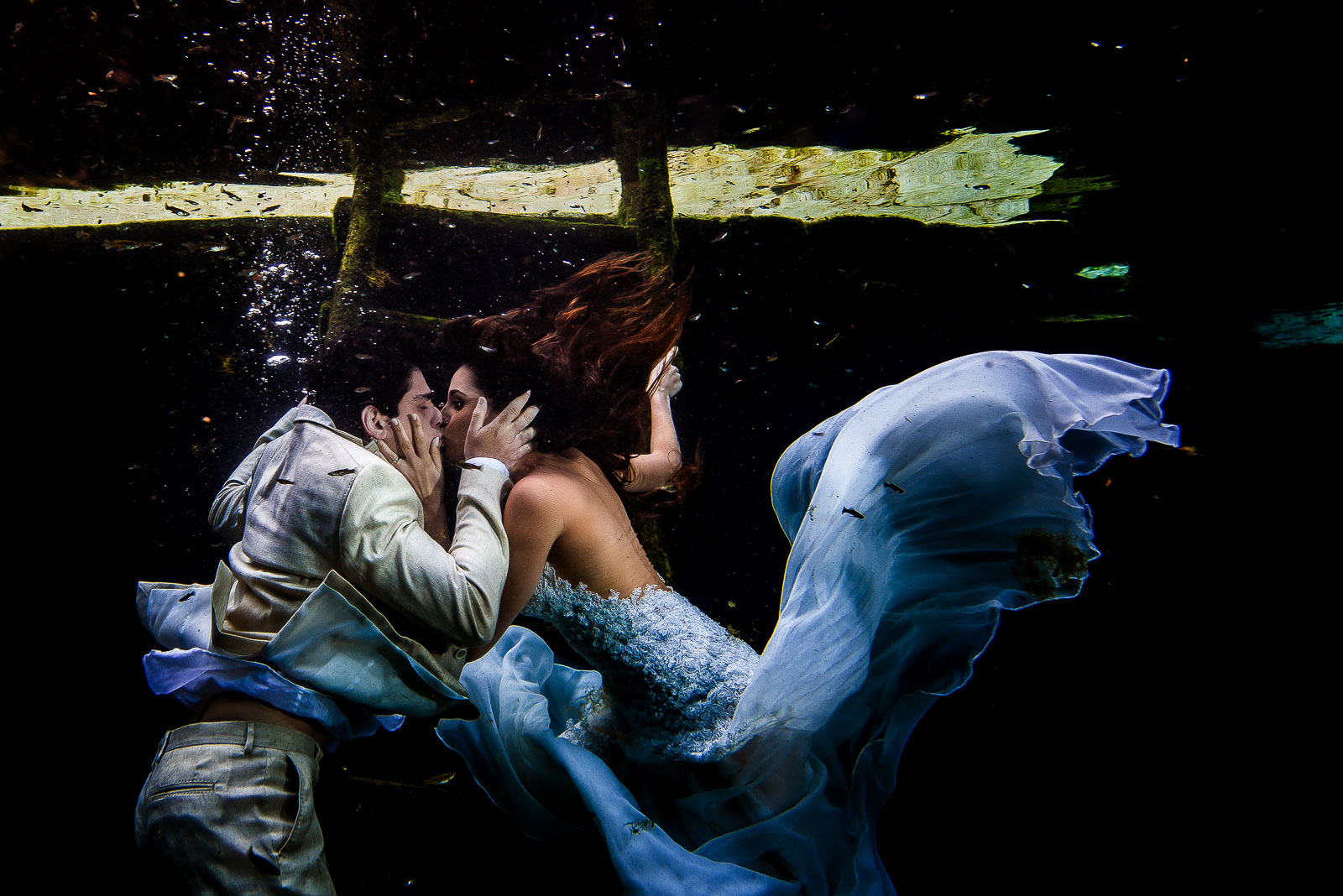 Underwater Post Wedding Photos