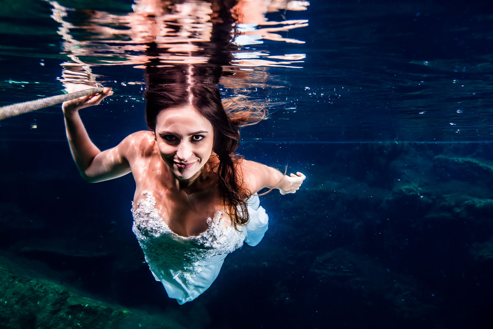 Underwater Post Wedding Photos