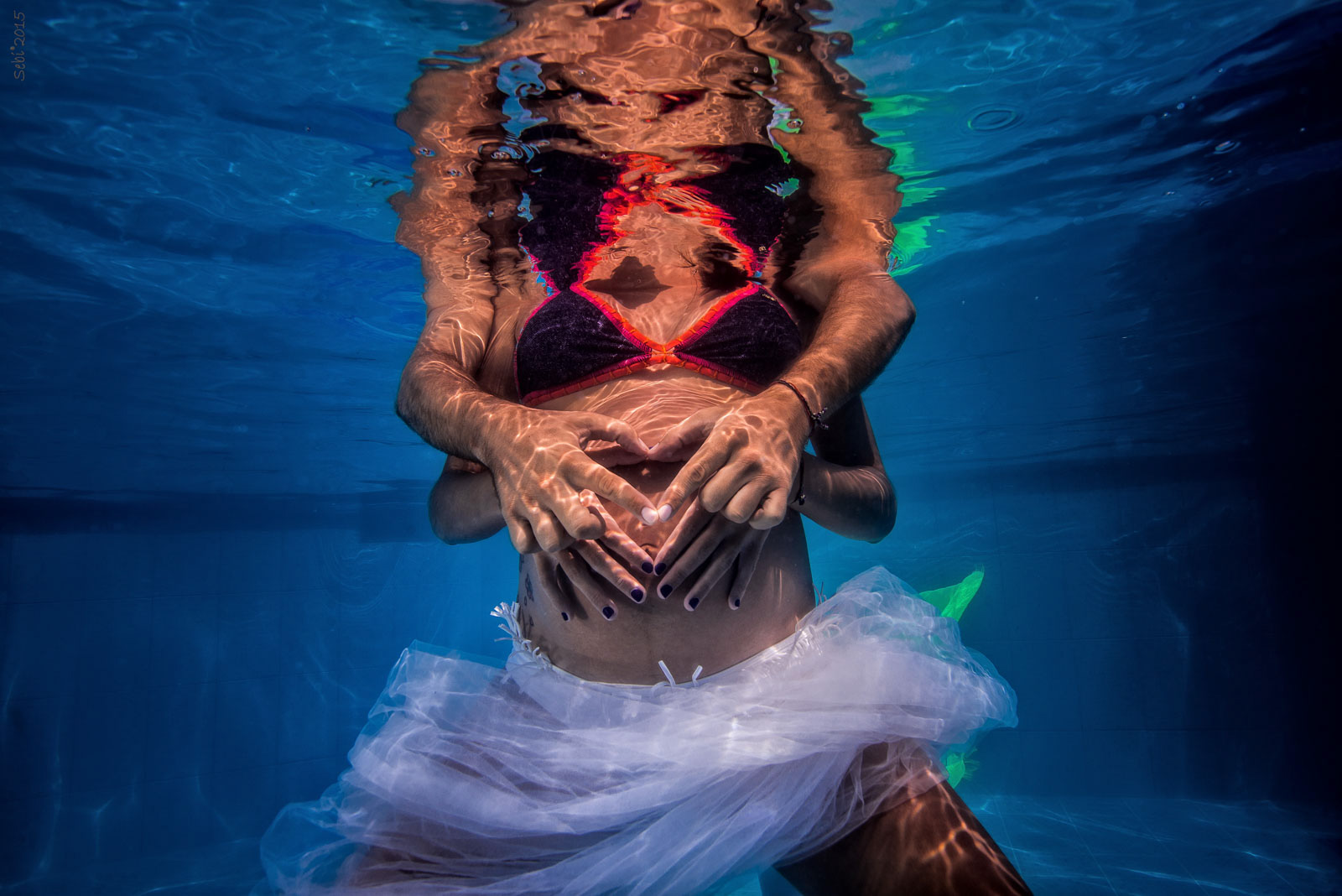 Late pregnancy Underwater