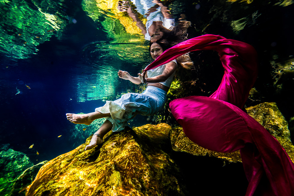 Underwater Wedding Photos – Jaqueline and André - Sebi Messina Photography