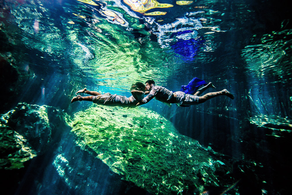 Underwater Wedding Photos – Jaqueline and André - Sebi Messina Photography